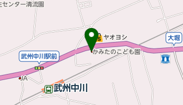 かみたのキッズクラブの地図画像