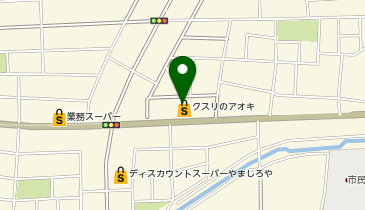 クスリのアオキ 本庄けや木薬局の地図画像