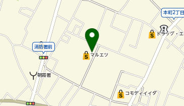 ジュエルカフェマルエツ朝霞店の地図画像