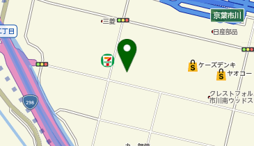 建デポ市川田尻店の地図画像