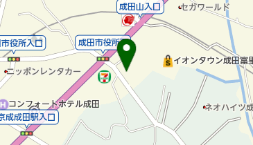 成田市役所 成田市教育センターの地図画像