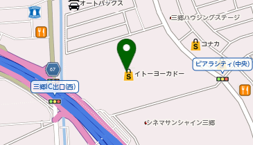 銀座コージーコーナーイトーヨーカドー三郷店の地図画像