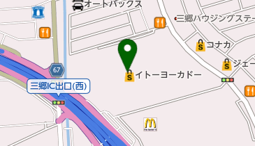 マリオンクレープイトーヨーカドー三郷店の地図画像