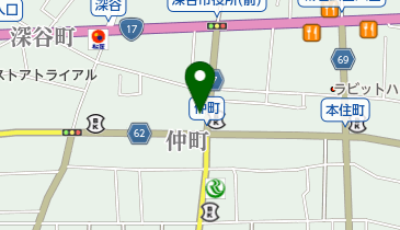 パーフェクトライン深谷店の地図画像
