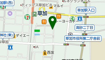 リオネットセンター草加店の地図画像