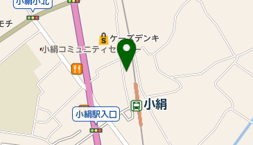 こきぬ按マ指鍼灸院の地図画像