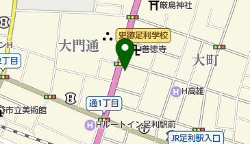 足利市観光協会の地図画像