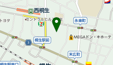 明治安田生命新桐生営業所の地図画像