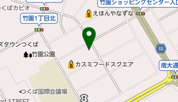 つくば竹園整骨院の地図画像