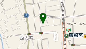 岡ふとん店の地図画像