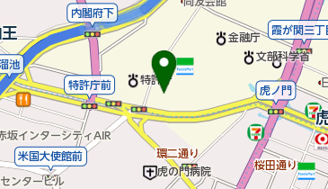 日本弁理士政治連盟の地図画像