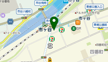 パレットプラザ 市ヶ谷店の地図画像