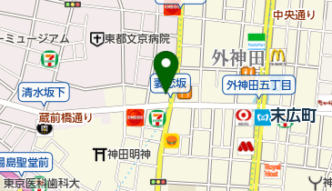 神田名倉渡辺接骨院の地図画像