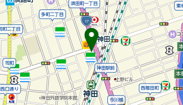 ゴースタアネックス神田店の地図画像