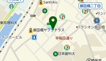 刀削麺荘飯田橋店の地図画像
