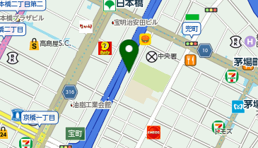 中央区区民館 新場橋の地図画像