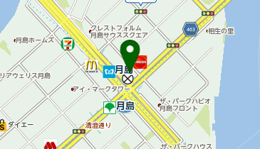 中央区区民館 佃の地図画像