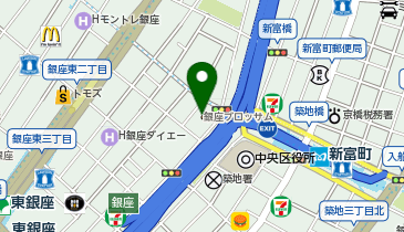 銀座ブロッサム中央会館の地図画像