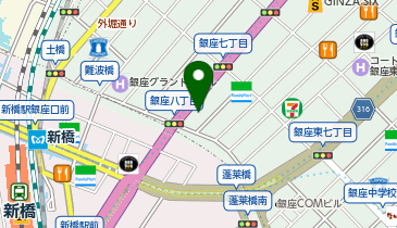 銀座オリエントビル管理室の地図画像