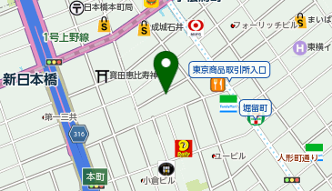 株式会社市原亀之助商店東京店の地図画像