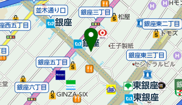 銀座かねまつ銀座4丁目店の地図画像