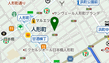 関山 人形町店の地図画像