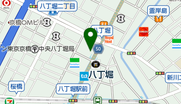 八丁堀整骨院の地図画像