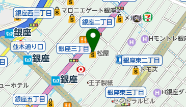天一・松屋銀座店の地図画像