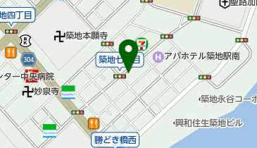 じゃぱんらんち 築地店の地図画像