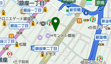 柳銀座本店の地図画像