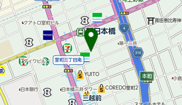 お江戸日本橋亭の地図画像