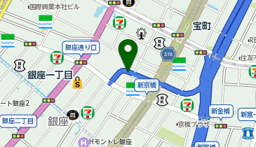 銀座湯の地図画像
