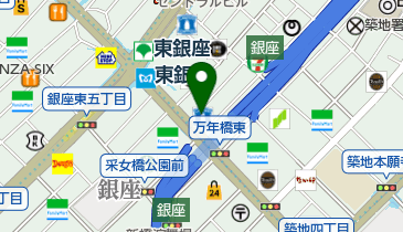 メンズヘアー・ユタカ銀座店の地図画像