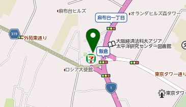 麻布インテリアの地図画像