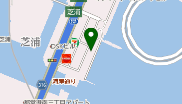 東海汽船株式会社 貨物取扱案内の地図画像