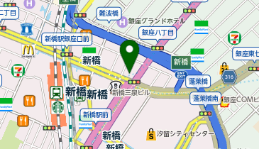 汐留整体院の地図画像