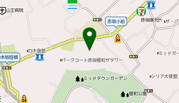 港区立 赤坂中学校の地図画像