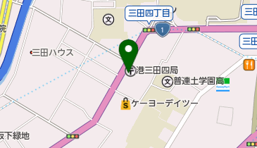 ポニークリーニング三田4丁目店の地図画像
