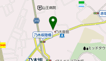 乃木会館の地図画像