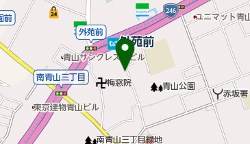 青山梅窓院墓苑の地図画像