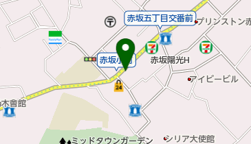 アテナ動物病院赤坂の地図画像