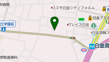 N&rsquo;shair白金店の地図画像