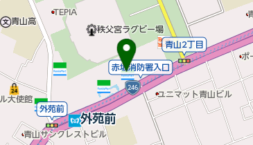 伊藤忠商事株式会社東京本社案内台の地図画像