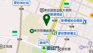 日本調剤御成門薬局の地図画像