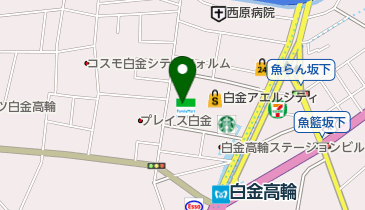 白金理容かわむらの地図画像