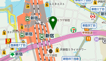 Gap新宿フラッグス店の地図画像