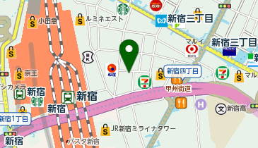 新宿東口商店街振興組合の地図画像