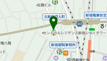 新宿区新聞社の地図画像