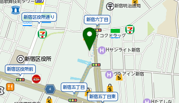 ほかほか弁当新宿5丁目店の地図画像