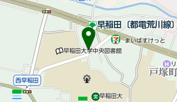 早稲田のこだわり屋の地図画像